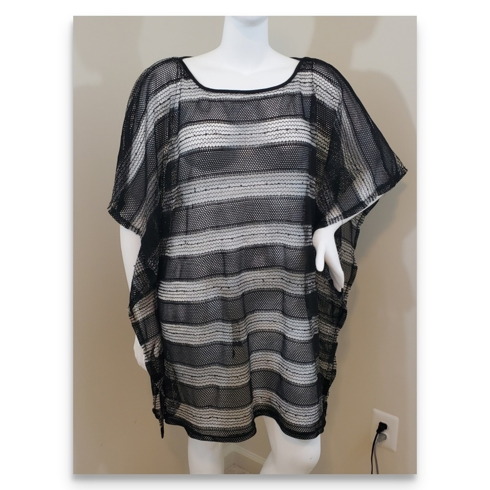 Sheer Net swim coverup